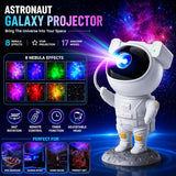 Astronaut Galaxy Projector Night Light – 360° Rotating Nebula Star Projector with Remote Control, Timer & Adjustable Head – Space Lamp for Kids’ Bedroom, Gifts, Gaming Room, Home & Décor