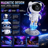 Astronaut Galaxy Projector Night Light – 360° Rotating Nebula Star Projector with Remote Control, Timer & Adjustable Head – Space Lamp for Kids’ Bedroom, Gifts, Gaming Room, Home & Décor